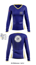 GWUH CTACC 32972815 Women's Long Sleeve V-neck Shirt - 1