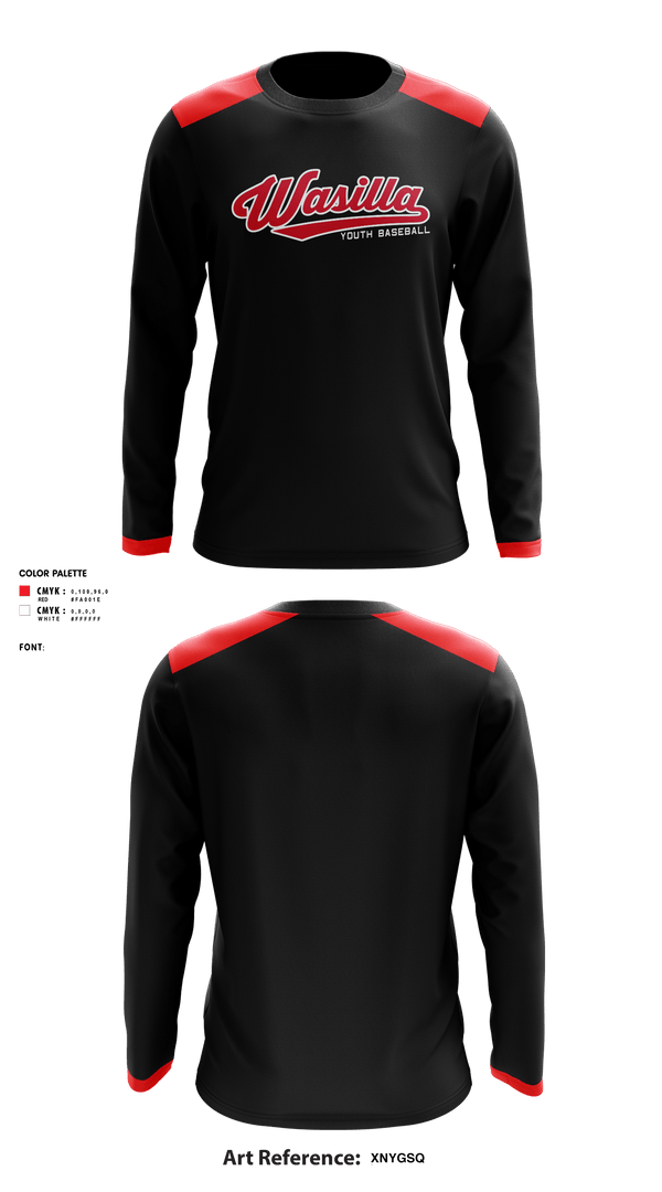 Long Sleeve Performance Shirt, Wasilla Youth Baseball League, Baseball, Teamtime, Team time, sublimation, custom sports apparel, team uniforms, spirit wear, spiritwear, sports uniforms, custom shirts, team store, custom team store, fundraiser sports, apparel fundraiser
