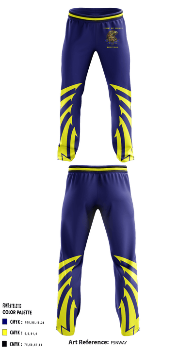 Desert Hot Springs High School Basketball 31390749 Sweatpants - 1