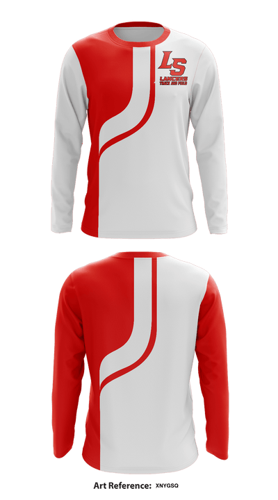 La Salle Lancers 95338847 Long Sleeve Performance Shirt - 1