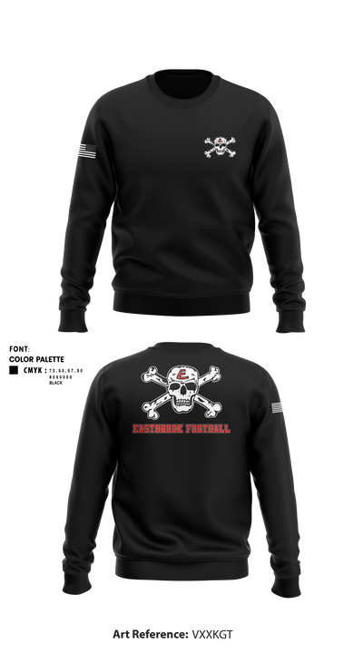 Eastbrook Football 7240333 Crew Neck Sweatshirt - 1