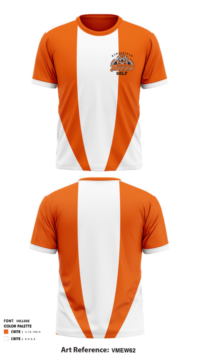 Ridgefield High School Golf 51090184 Short Sleeve Performance Shirt - 1