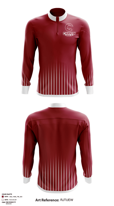 Cannon School Golf 65419322 Quarter Zip Jacket - 1