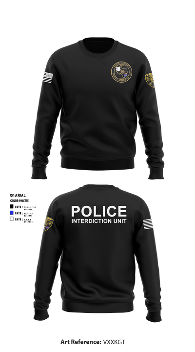 Nueces County District Attorney's Criminal Interdiction Unit 16542421 Crew Neck Sweatshirt - 2