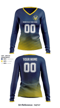 Moreno Valley High School Women's Volleyball 2791707 Women's Long Sleeve V-neck Shirt - 1