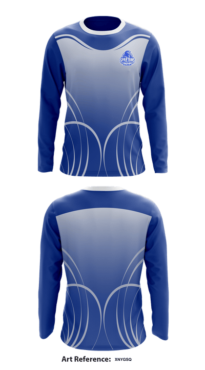 Campbell High School Dance 23010277 Long Sleeve Performance Shirt - 1