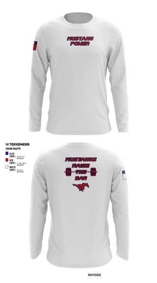Long Sleeve Performance Shirt, Nixon Smiley Powerlifting, Spirit Store, Teamtime, Team time, sublimation, custom sports apparel, team uniforms, spirit wear, spiritwear, sports uniforms, custom shirts, team store, custom team store, fundraiser sports, apparel fundraiser