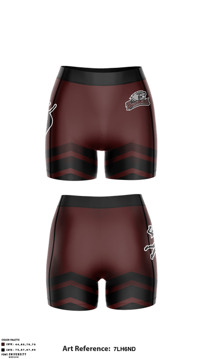 Bluefield High School Volleyball 45462865 Women's Compression Shorts - 4