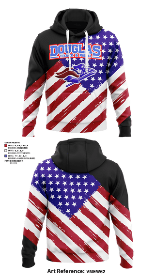 Hoodie, Douglas High School Track, Track & Field, Teamtime, Team time, sublimation, custom sports apparel, team uniforms, spirit wear, spiritwear, sports uniforms, custom shirts, team store, custom team store, fundraiser sports, apparel fundraiser