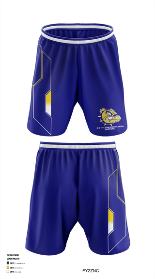 Athletic Shorts With Pockets, C D Hylton High School Football, Football, Teamtime, Team time, sublimation, custom sports apparel, team uniforms, spirit wear, spiritwear, sports uniforms, custom shirts, team store, custom team store, fundraiser sports, apparel fundraiser