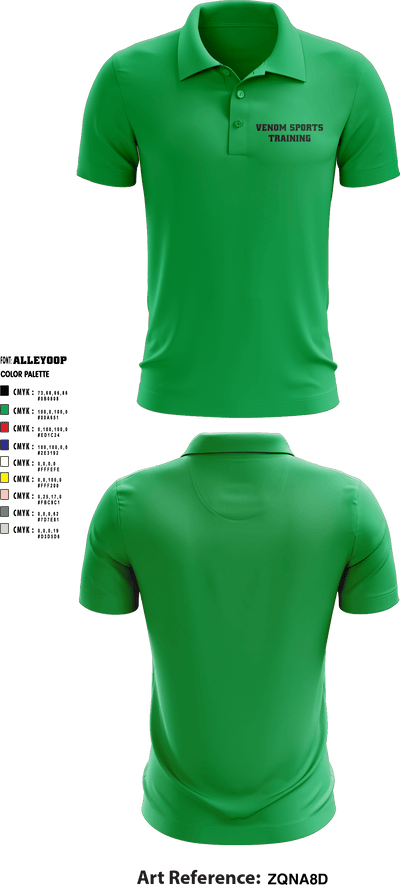 Venom Sports Training 59845358 Short Sleeve Performance Polo - 2