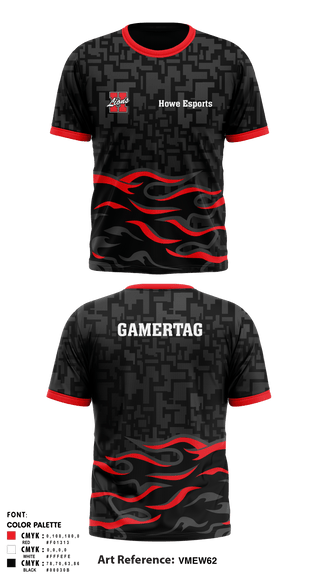 Short Sleeve Performance Shirt, Howe Lions, E-Sports, Teamtime, Team time, sublimation, custom sports apparel, team uniforms, spirit wear, spiritwear, sports uniforms, custom shirts, team store, custom team store, fundraiser sports, apparel fundraiser