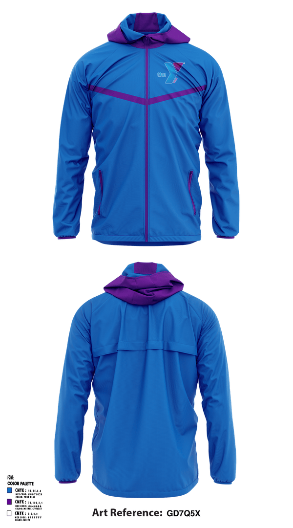 Windbreaker, Park South Family YMCA, Spirit Store, Teamtime, Team time, sublimation, custom sports apparel, team uniforms, spirit wear, spiritwear, sports uniforms, custom shirts, team store, custom team store, fundraiser sports, apparel fundraiser