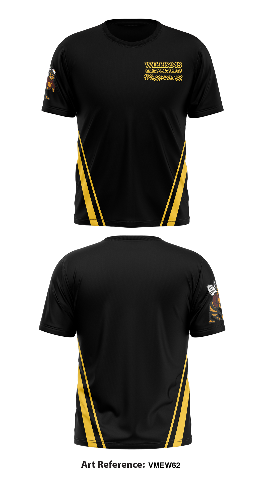Williams Yellowjackets 61299018 Short Sleeve Performance Shirt - 4