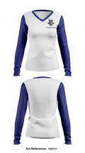 Santa Monica lacrosse 81580290 Women's Long Sleeve V-neck Shirt - 1