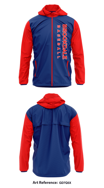 Brookdale Baseball 77652604 Windbreaker - 1
