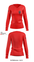 4 EEWF-B 3705708 Women's Long Sleeve V-neck Shirt - 1