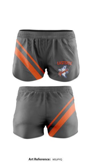 Women's Shorts, Eastside High School, School Spirit Store, Teamtime, Team time, sublimation, custom sports apparel, team uniforms, spirit wear, spiritwear, sports uniforms, custom shirts, team store, custom team store, fundraiser sports, apparel fundraiser