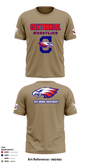 Short Sleeve Performance Shirt, St Lucie west centennial wrestling, Wrestling, Teamtime, Team time, sublimation, custom sports apparel, team uniforms, spirit wear, spiritwear, sports uniforms, custom shirts, team store, custom team store, fundraiser sports, apparel fundraiser