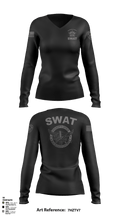 RCSO Fugitive Unit 21938388 Women's Long Sleeve V-neck Shirt - 4