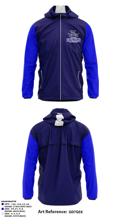 West Laurens High School Baseball 69096656 Windbreaker - 1