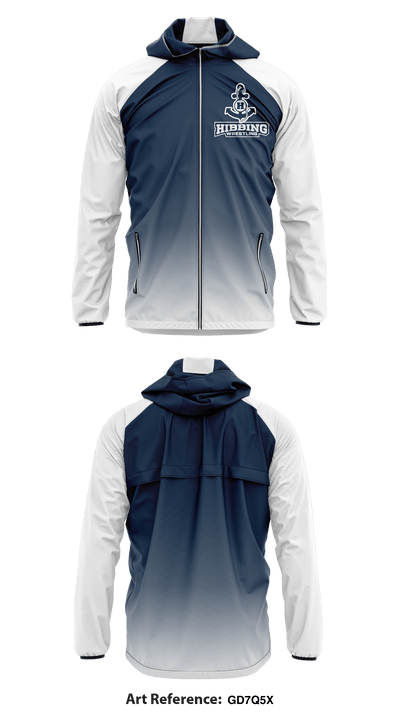 Hibbing High School wrestling 27558847 Windbreaker - 2