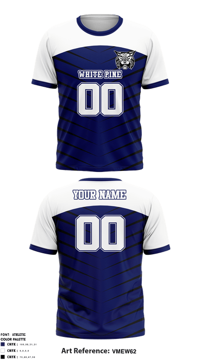 White Pine High School Football 16533066 Short Sleeve Performance Shirt - 2