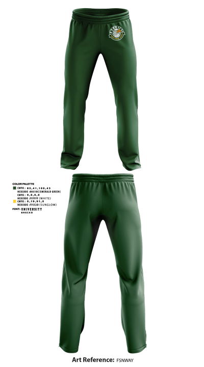 Engadine High School Basketball 55412543 Sweatpants - 1