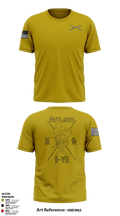 3rd Platoon Outlaws 57777310 Short Sleeve Performance Shirt - 1