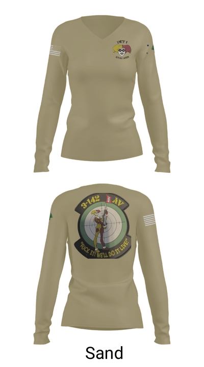 3-142 53517612 Women's Long Sleeve V-neck Shirt - 42