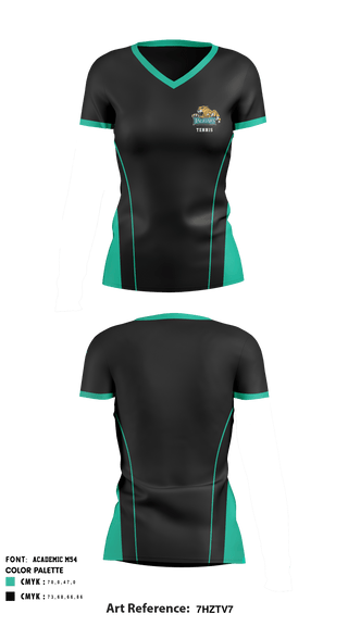 Women's Short Sleeve Vneck Shirt, Glen Allen High School Tennis, Tennis, Teamtime, Team time, sublimation, custom sports apparel, team uniforms, spirit wear, spiritwear, sports uniforms, custom shirts, team store, custom team store, fundraiser sports, apparel fundraiser