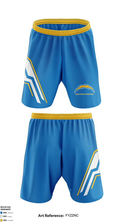 Inglewood Jr. All American Football League 60021355 Athletic Shorts With Pockets - 2