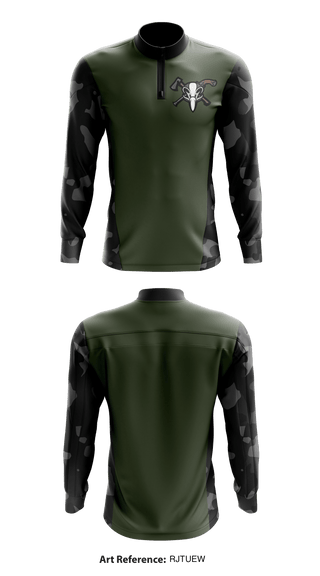 Quarter Zip Jacket, BushRats, Army, Teamtime, Team time, sublimation, custom sports apparel, team uniforms, spirit wear, spiritwear, sports uniforms, custom shirts, team store, custom team store, fundraiser sports, apparel fundraiser