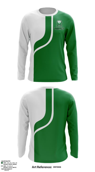 Margaretta High School Track 16919692 Long Sleeve Performance Shirt - 1
