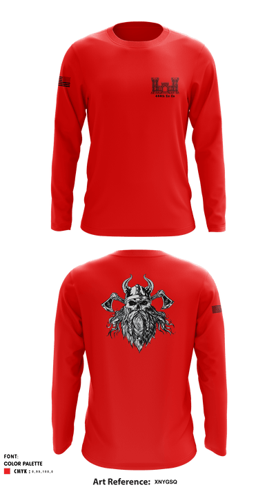 444th En Co 5135337 Long Sleeve Performance Shirt - 1