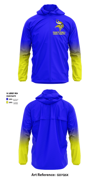 Windbreaker, Francis Howell High School Cross Country, Cross Country, Teamtime, Team time, sublimation, custom sports apparel, team uniforms, spirit wear, spiritwear, sports uniforms, custom shirts, team store, custom team store, fundraiser sports, apparel fundraiser