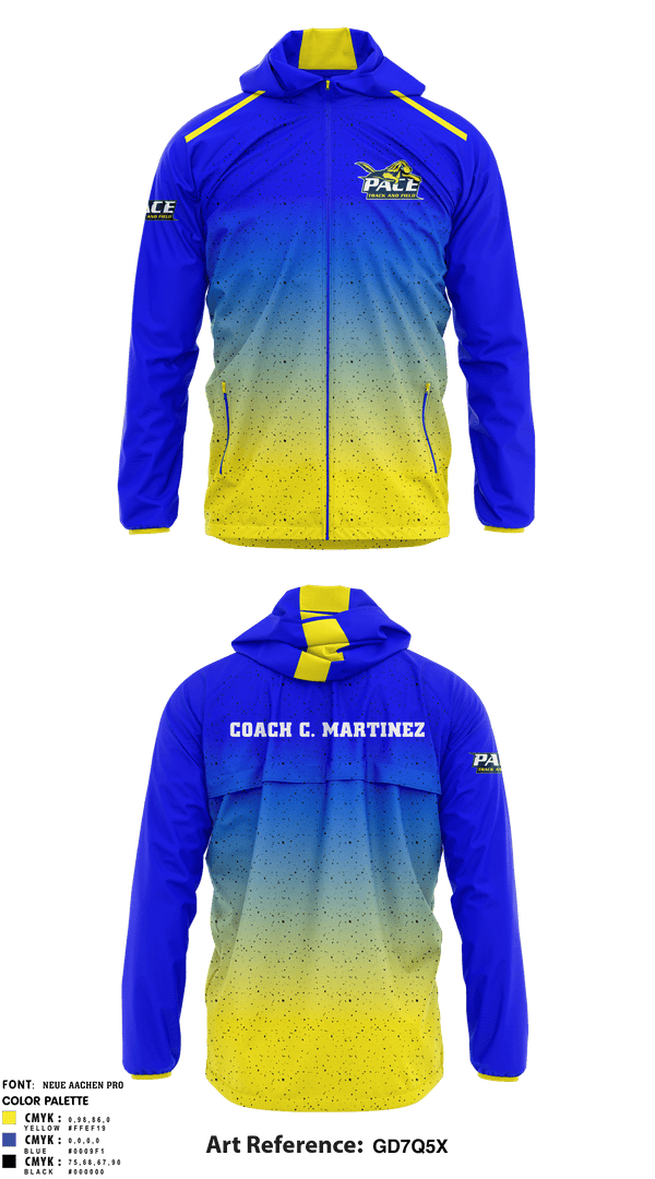 Windbreaker, Pace Girls Track & Field, Track & Field, Teamtime, Team time, sublimation, custom sports apparel, team uniforms, spirit wear, spiritwear, sports uniforms, custom shirts, team store, custom team store, fundraiser sports, apparel fundraiser