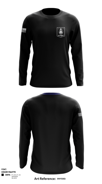 F/3-10 GSAB “Arctic Foxes” 45319246 Long Sleeve Performance Shirt - 1