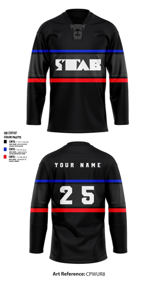Hockey Jersey, STAB, Ice Hockey, Teamtime, Team time, sublimation, custom sports apparel, team uniforms, spirit wear, spiritwear, sports uniforms, custom shirts, team store, custom team store, fundraiser sports, apparel fundraiser