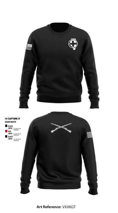 HHC 634th BSB 93326956 Crew Neck Sweatshirt - 1