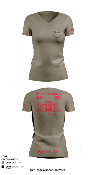 Women's Short Sleeve Vneck Shirt, , National Guard, Teamtime, Team time, sublimation, custom sports apparel, team uniforms, spirit wear, spiritwear, sports uniforms, custom shirts, team store, custom team store, fundraiser sports, apparel fundraiser