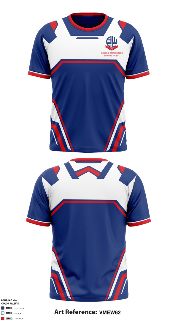 Short Sleeve Performance Shirt, Bolton Wanderers Soccer Club, Men's Soccer, Teamtime, Team time, sublimation, custom sports apparel, team uniforms, spirit wear, spiritwear, sports uniforms, custom shirts, team store, custom team store, fundraiser sports, apparel fundraiser