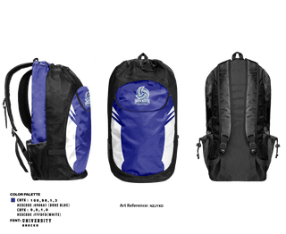 Gear Bag, VC - Volleyball NOVA Scotia, Men's Volleyball, Teamtime, Team time, sublimation, custom sports apparel, team uniforms, spirit wear, spiritwear, sports uniforms, custom shirts, team store, custom team store, fundraiser sports, apparel fundraiser