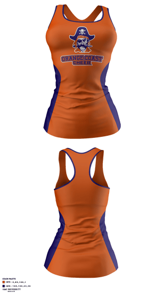 Tank Top, Orange Coast College Cheer, , Teamtime, Team time, sublimation, custom sports apparel, team uniforms, spirit wear, spiritwear, sports uniforms, custom shirts, team store, custom team store, fundraiser sports, apparel fundraiser