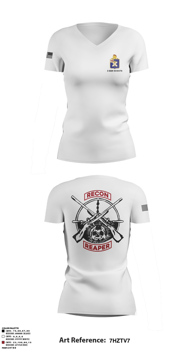 1-32IN Scouts 39715808 Women's Short Sleeve V-neck Shirt - 2