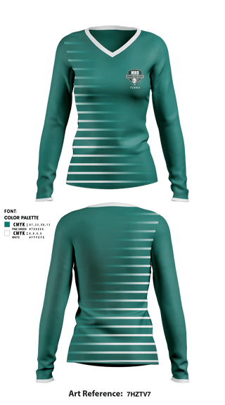 Women's Long Sleeve Vneck Shirt, Manteca High School Tennis, Tennis, Teamtime, Team time, sublimation, custom sports apparel, team uniforms, spirit wear, spiritwear, sports uniforms, custom shirts, team store, custom team store, fundraiser sports, apparel fundraiser