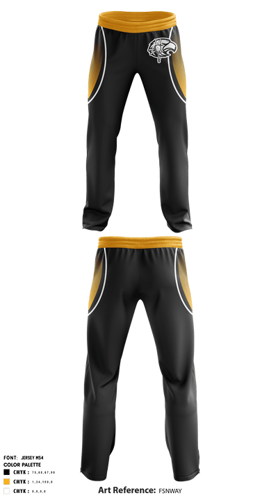 Chesnee Middle School Wrestling 47059950 Sweatpants - 1