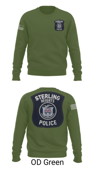 Crew Neck Sweatshirt, , Police, Teamtime, Team time, sublimation, custom sports apparel, team uniforms, spirit wear, spiritwear, sports uniforms, custom shirts, team store, custom team store, fundraiser sports, apparel fundraiser