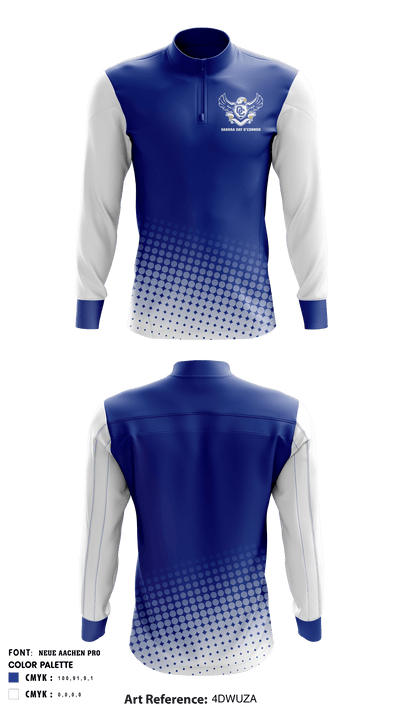 Sandra Day O'Connor High School Golf 49969531 Quarter Zip Jacket - 1
