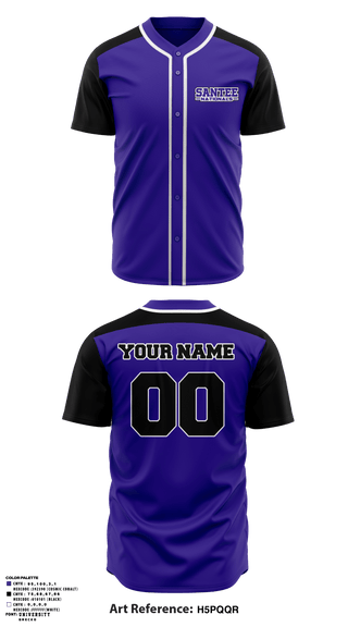 Two Button Baseball Jersey, Santee National, Baseball, Teamtime, Team time, sublimation, custom sports apparel, team uniforms, spirit wear, spiritwear, sports uniforms, custom shirts, team store, custom team store, fundraiser sports, apparel fundraiser